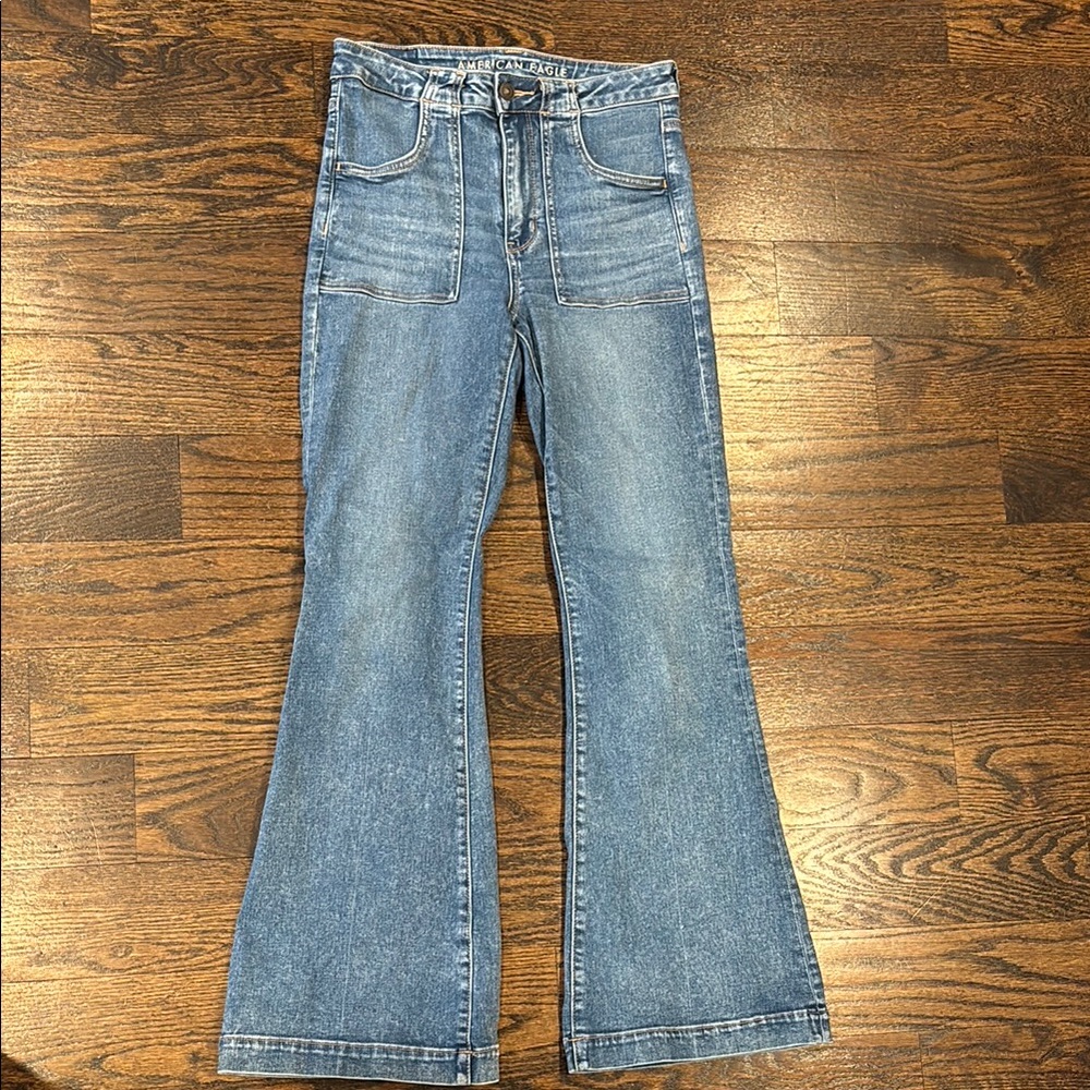 Women's Blue Flared Jeans